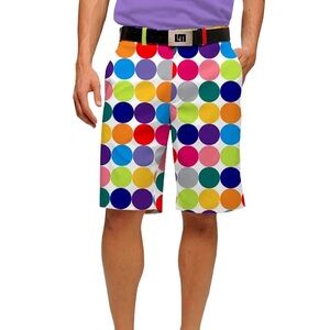 Loudmouth Golf Men's Disco Balls Flat Front Shorts Size 34